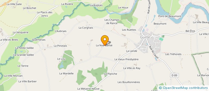 localisation de l'entreprise MADAME DELPHINE LAMOISE  GUITTE