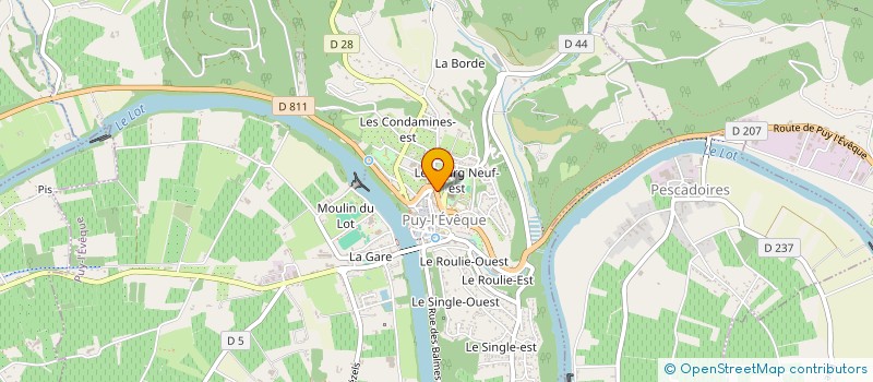 localisation de l'entreprise MADAME DELPHINE LAMOUROUX  PUY-L'EVEQUE