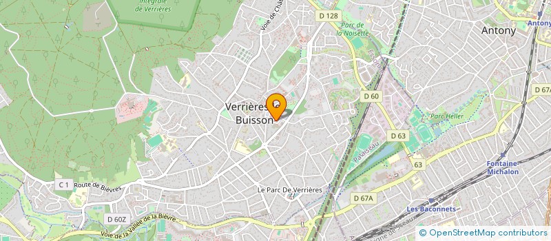 localisation de l'entreprise MADAME DELPHINE LAMOUROUX  VERRIERES-LE-BUISSON