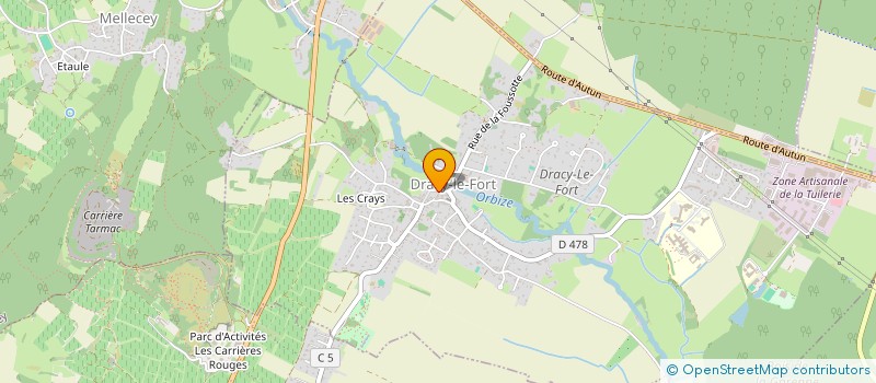 localisation de l'entreprise MADAME DELPHINE LANIER  DRACY-LE-FORT