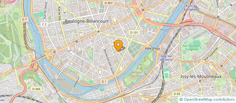 localisation de l'entreprise MADAME DELPHINE LANSAC à BOULOGNE-BILLANCOURT
