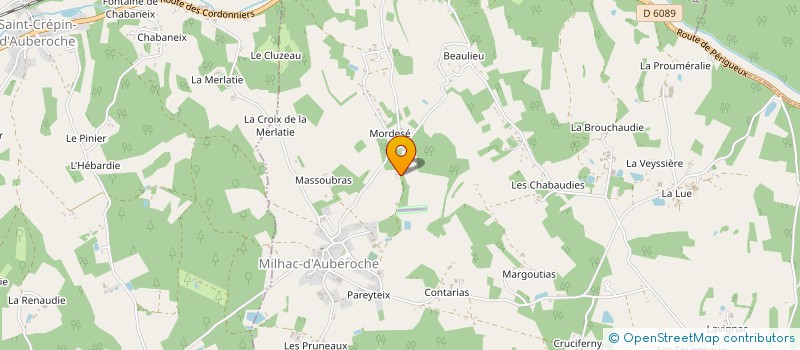 localisation de l'entreprise MADAME DELPHINE LARRALLE  BASSILLAC ET AUBEROCHE