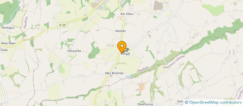 localisation de l'entreprise MADAME DELPHINE LASBLEIZ  PLEUBIAN