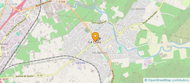 localisation de l'entreprise MADAME DELPHINE LASNE  LA CRAU