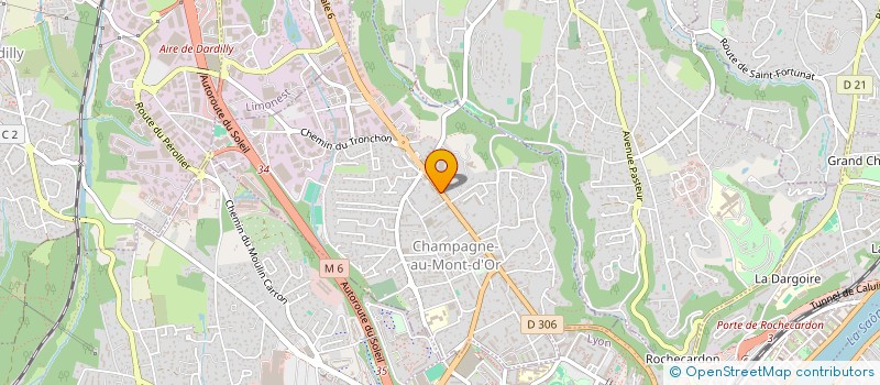 localisation de l'entreprise MADAME DELPHINE LASSALLE  CHAMPAGNE-AU-MONT-D'OR