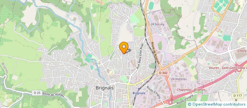 localisation de l'entreprise MADAME DELPHINE LAURENCE BARON  BRIGNAIS