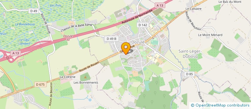 localisation de l'entreprise MADAME DELPHINE LAURENT  DOZULE