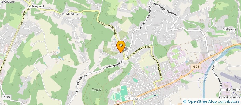 localisation de l'entreprise MADAME DELPHINE LAURIERE  TRELISSAC