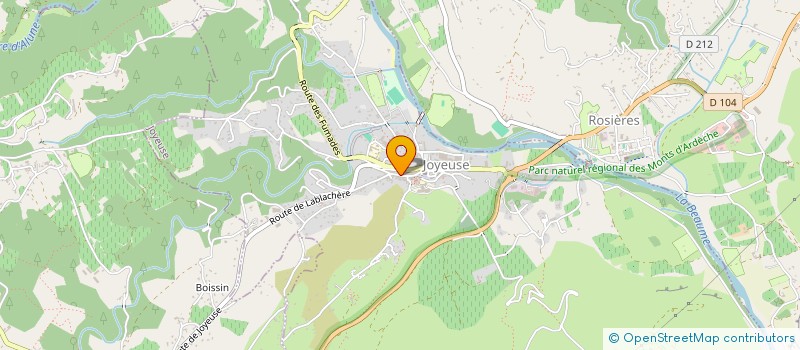 localisation de l'entreprise MADAME DELPHINE LAUVERNET  JOYEUSE