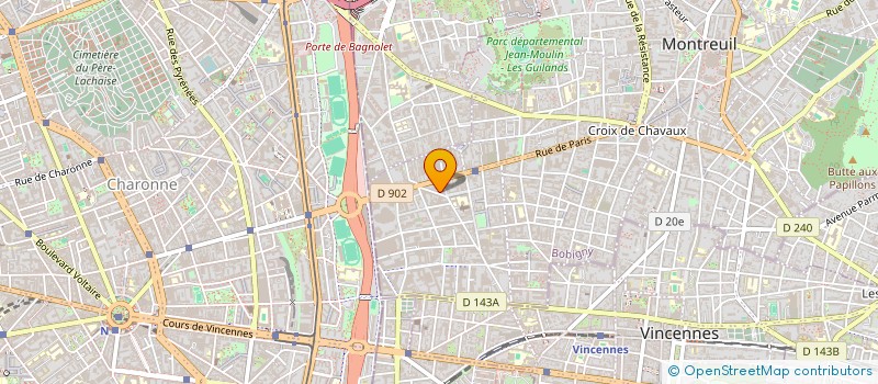 localisation de l'entreprise MADAME DELPHINE LE BERRE à MONTREUIL