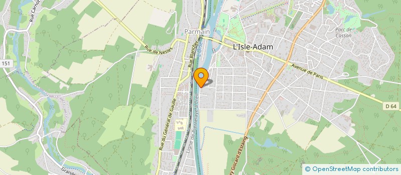 localisation de l'entreprise MADAME DELPHINE LE BLASTIER  L'ISLE-ADAM