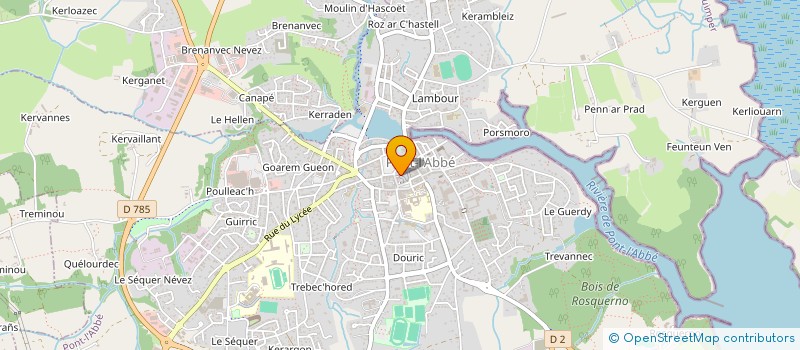 localisation de l'entreprise MADAME DELPHINE LE BORGNE  PONT-L'ABBE