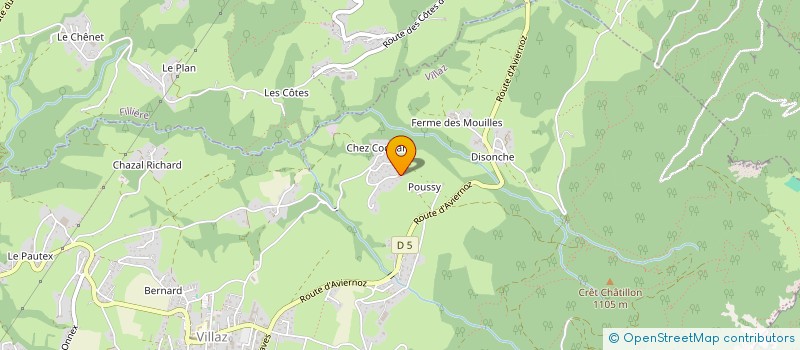 localisation de l'entreprise MADAME DELPHINE LE CHANOINE DU MANOIR DE JUAYE  VILLAZ