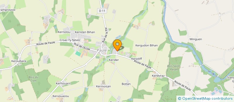 localisation de l'entreprise MADAME DELPHINE LE COUEDIC à PAULE