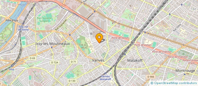 localisation de l'entreprise MADAME DELPHINE LEBLANC à VANVES