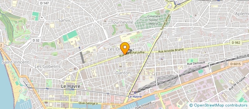 localisation de l'entreprise MADAME DELPHINE LEBLOND à LE HAVRE