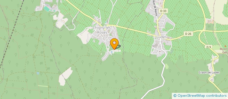 localisation de l'entreprise MADAME DELPHINE LEBRUN  CHIGNY-LES-ROSES