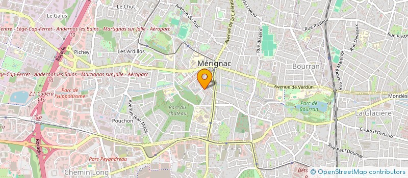 localisation de l'entreprise MADAME DELPHINE LECLERCQ  MERIGNAC