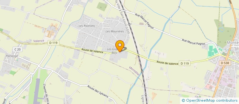 localisation de l'entreprise MADAME DELPHINE LECLERCQ  MONTELIER