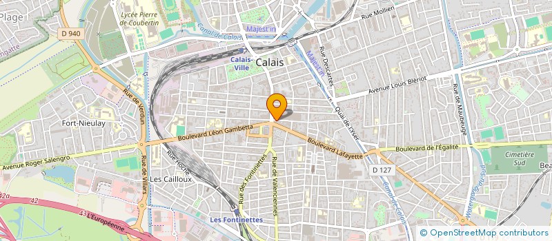 localisation de l'entreprise MADAME DELPHINE LEDOUX  CALAIS