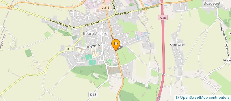 localisation de l'entreprise MADAME DELPHINE LEFRANC  BOURG-ACHARD