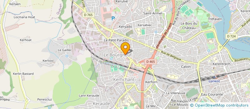 localisation de l'entreprise MADAME DELPHINE LEFRANCOIS  LORIENT