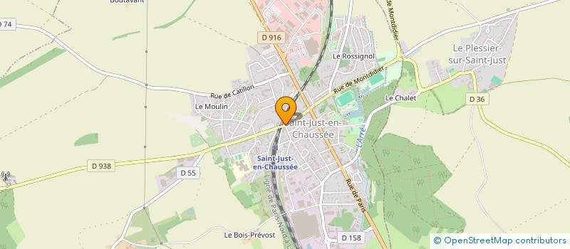 localisation de l'entreprise MADAME DELPHINE LEFRERE à SAINT-JUST-EN-CHAUSSEE