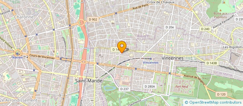 localisation de l'entreprise MADAME DELPHINE LEGITIMUS à VINCENNES