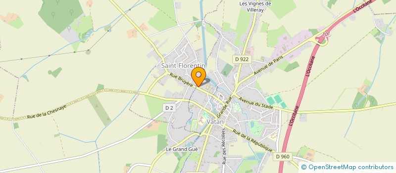 localisation de l'entreprise MADAME DELPHINE LEGLAIVE à VATAN
