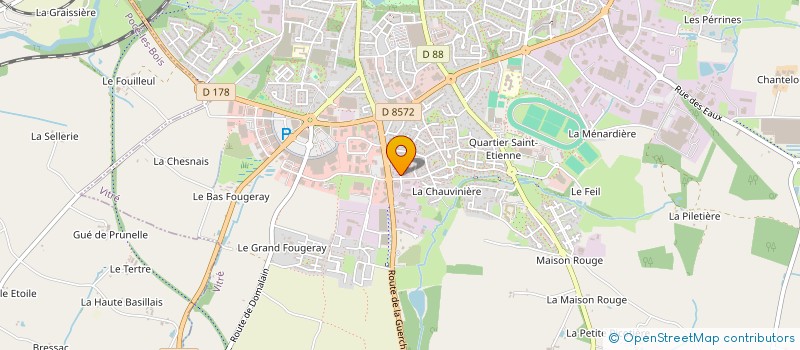 localisation de l'entreprise MADAME DELPHINE LEGRAIN  VITRE