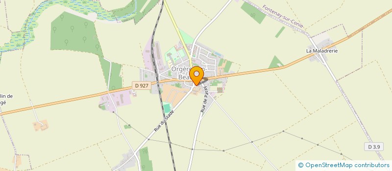 localisation de l'entreprise MADAME DELPHINE LEGRAND à ORGERES-EN-BEAUCE