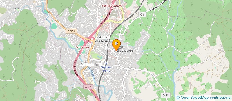 localisation de l'entreprise MADAME DELPHINE LEGRAND  SOLLIES-PONT