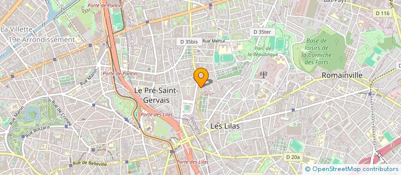 localisation de l'entreprise MADAME DELPHINE LEGROS  PANTIN