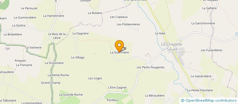 localisation de l'entreprise MADAME DELPHINE LEGROUX à LA CHAPELLE-SOUEF