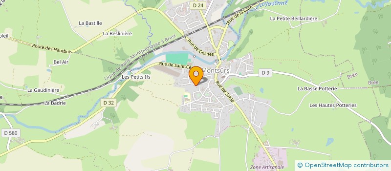 localisation de l'entreprise MADAME DELPHINE LEGROUX  MONTSURS