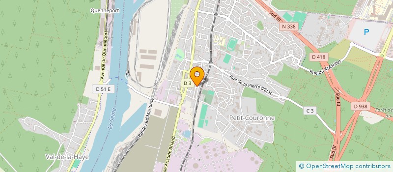 localisation de l'entreprise MADAME DELPHINE LEJEUNE  PETIT-COURONNE