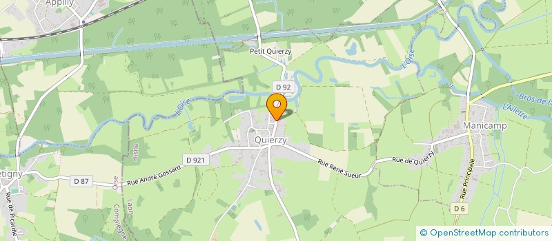 localisation de l'entreprise MADAME DELPHINE LEMOINE  QUIERZY