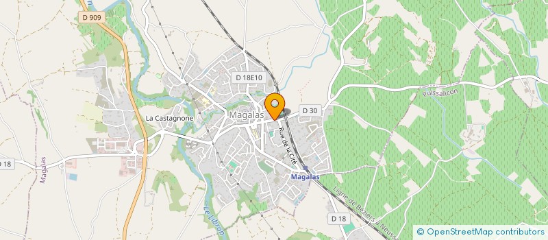 localisation de l'entreprise MADAME DELPHINE LEONI  MAGALAS