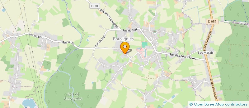 localisation de l'entreprise MADAME DELPHINE LEPERCQ à BOUVIGNIES