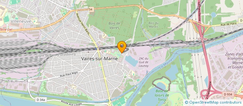 localisation de l'entreprise MADAME DELPHINE LERICHE  VAIRES-SUR-MARNE