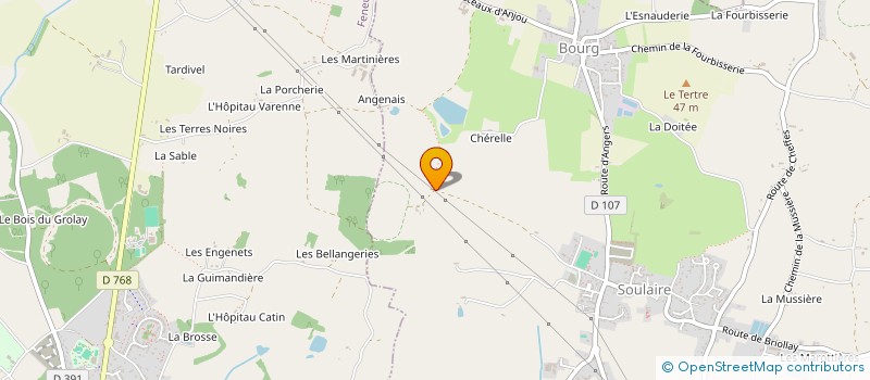 localisation de l'entreprise MADAME DELPHINE LEROUX  SOULAIRE-ET-BOURG