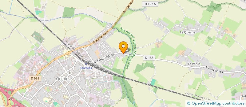 localisation de l'entreprise MADAME DELPHINE LESAINT  ORCHIES