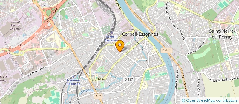 localisation de l'entreprise MADAME DELPHINE LESCURE à CORBEIL-ESSONNES