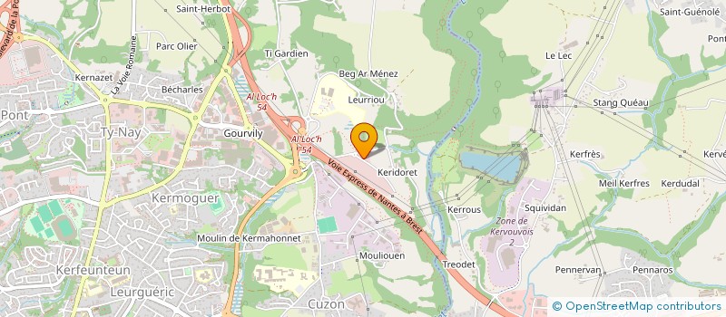 localisation de l'entreprise MADAME DELPHINE LEURENT  QUIMPER