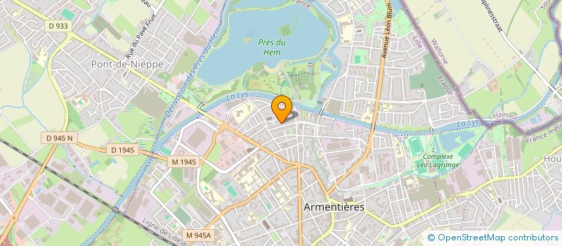 localisation de l'entreprise MADAME DELPHINE LEVEUGLE  ARMENTIERES