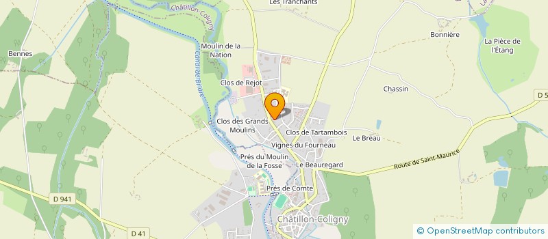 localisation de l'entreprise MADAME DELPHINE LIMODIN à CHATILLON-COLIGNY