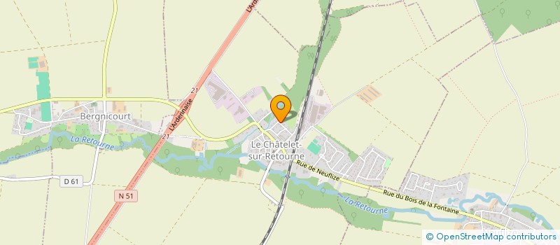 localisation de l'entreprise MADAME DELPHINE LINA  LE CHATELET-SUR-RETOURNE