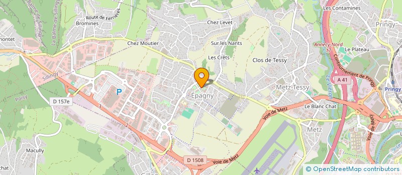 localisation de l'entreprise MADAME DELPHINE LISON  EPAGNY METZ-TESSY