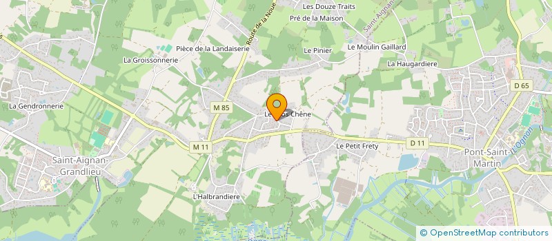 localisation de l'entreprise MADAME DELPHINE LOMBRAGE  SAINT-AIGNAN-GRANDLIEU