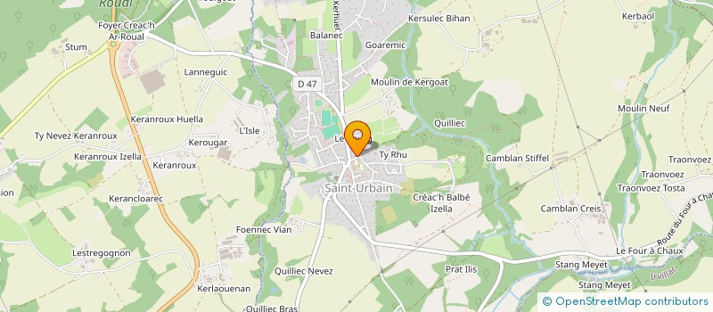 localisation de l'entreprise MADAME DELPHINE LONGCHAMP  SAINT-URBAIN